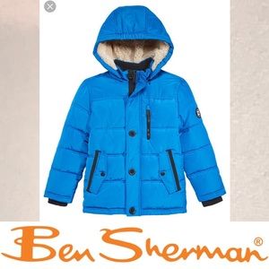 💙 Ben Sherman little boys hooded puffer coat